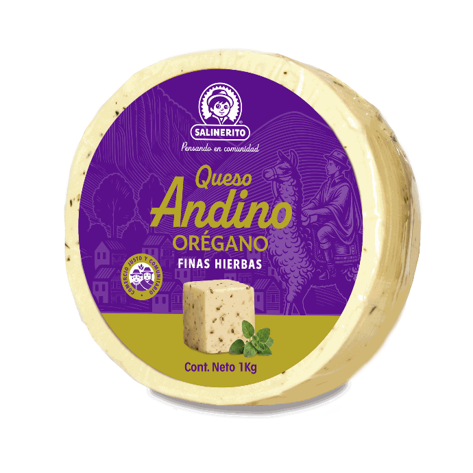Queso andino fresco oregano Salinerito 1kg