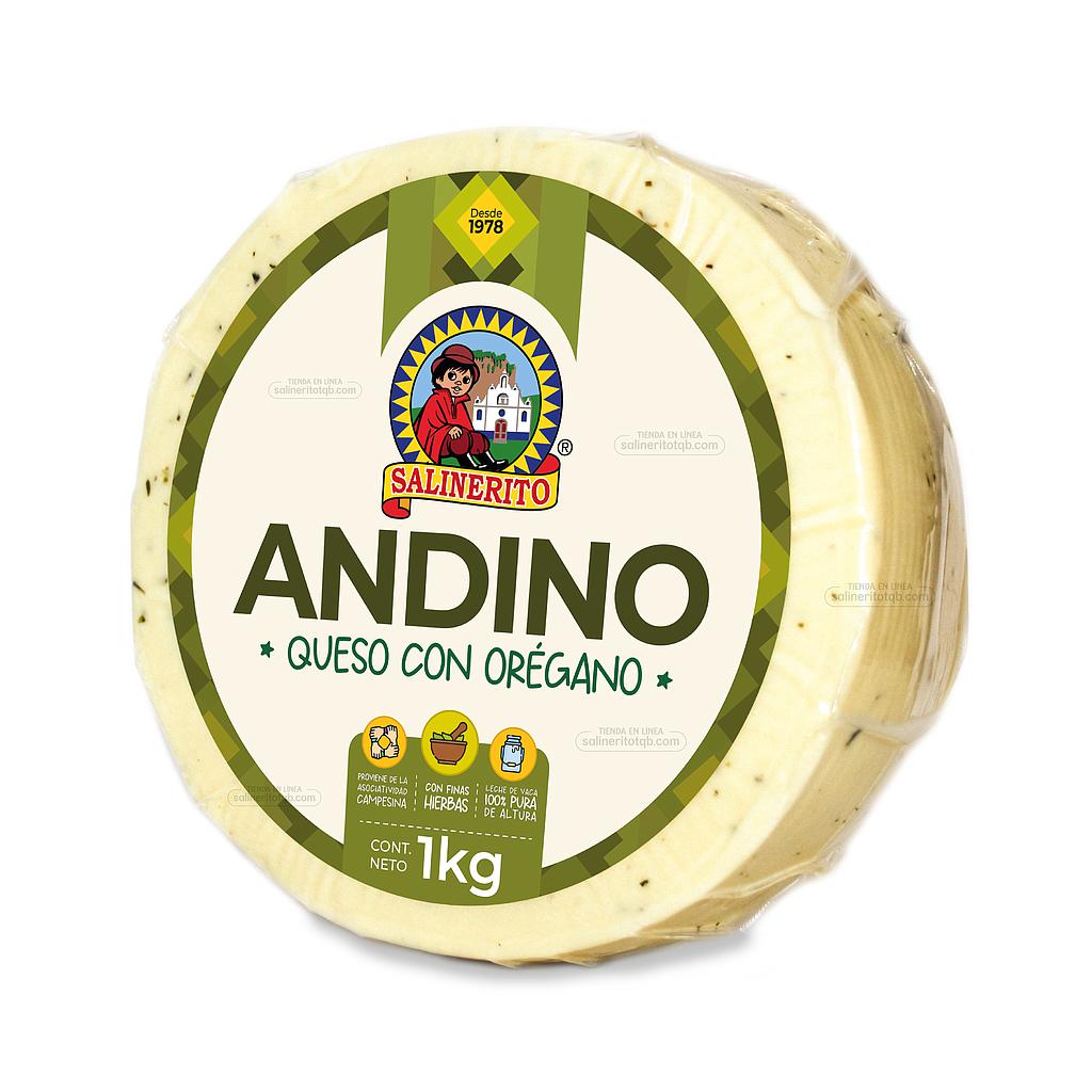 Queso andino fresco oregano Salinerito 1kg