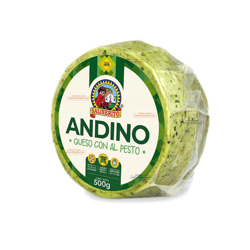 Queso andino al pesto Salinerito 500g