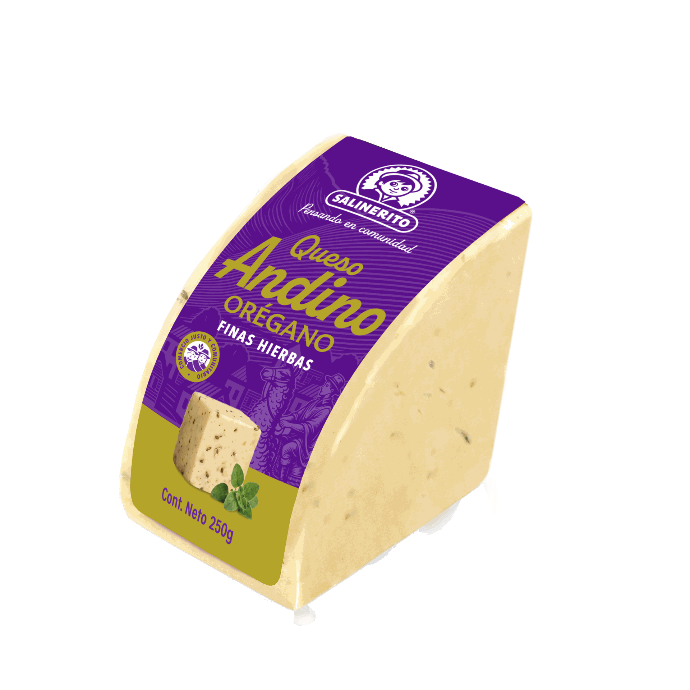 Queso andino fresco oregano Salinerito 250g