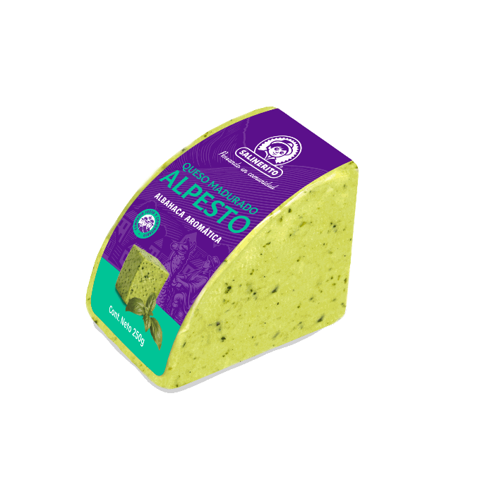 Queso andino al pesto Salinerito 250g