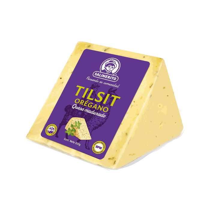 Queso tilsit oregano Salinerito 300g