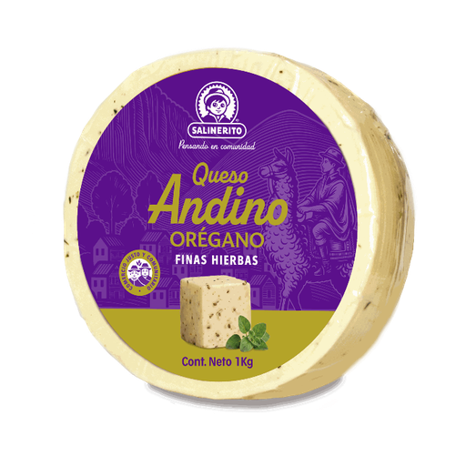 Queso andino fresco oregano Salinerito 1kg