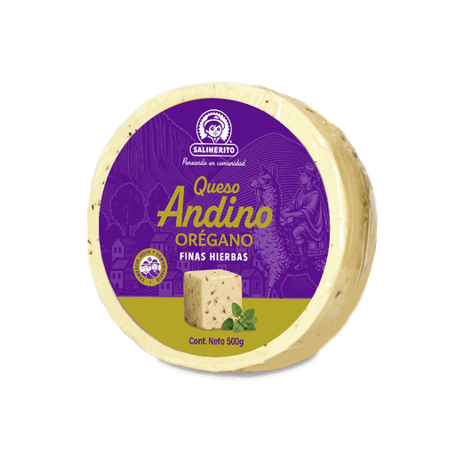 Queso andino fresco oregano Salinerito 500g