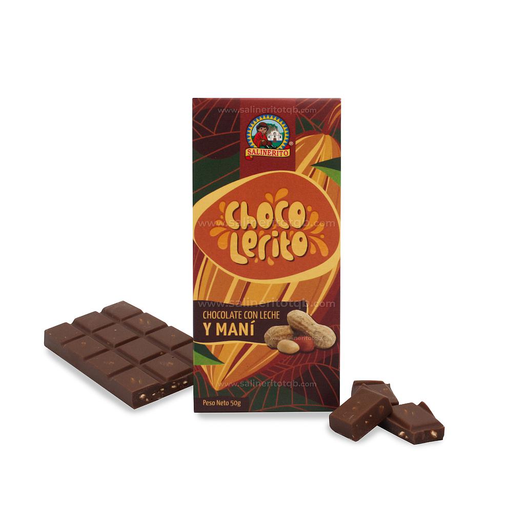 Tableta con leche y mani Salinerito 50g