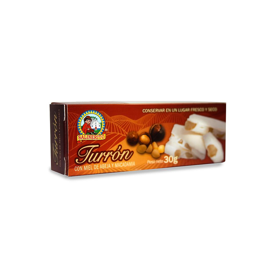 Turron macadamia Salinerito 30g