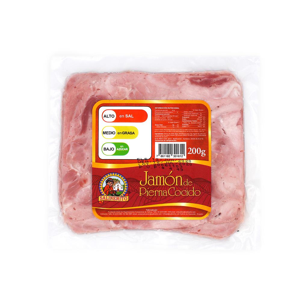 Jamon pierna cocida Salinerito 200g