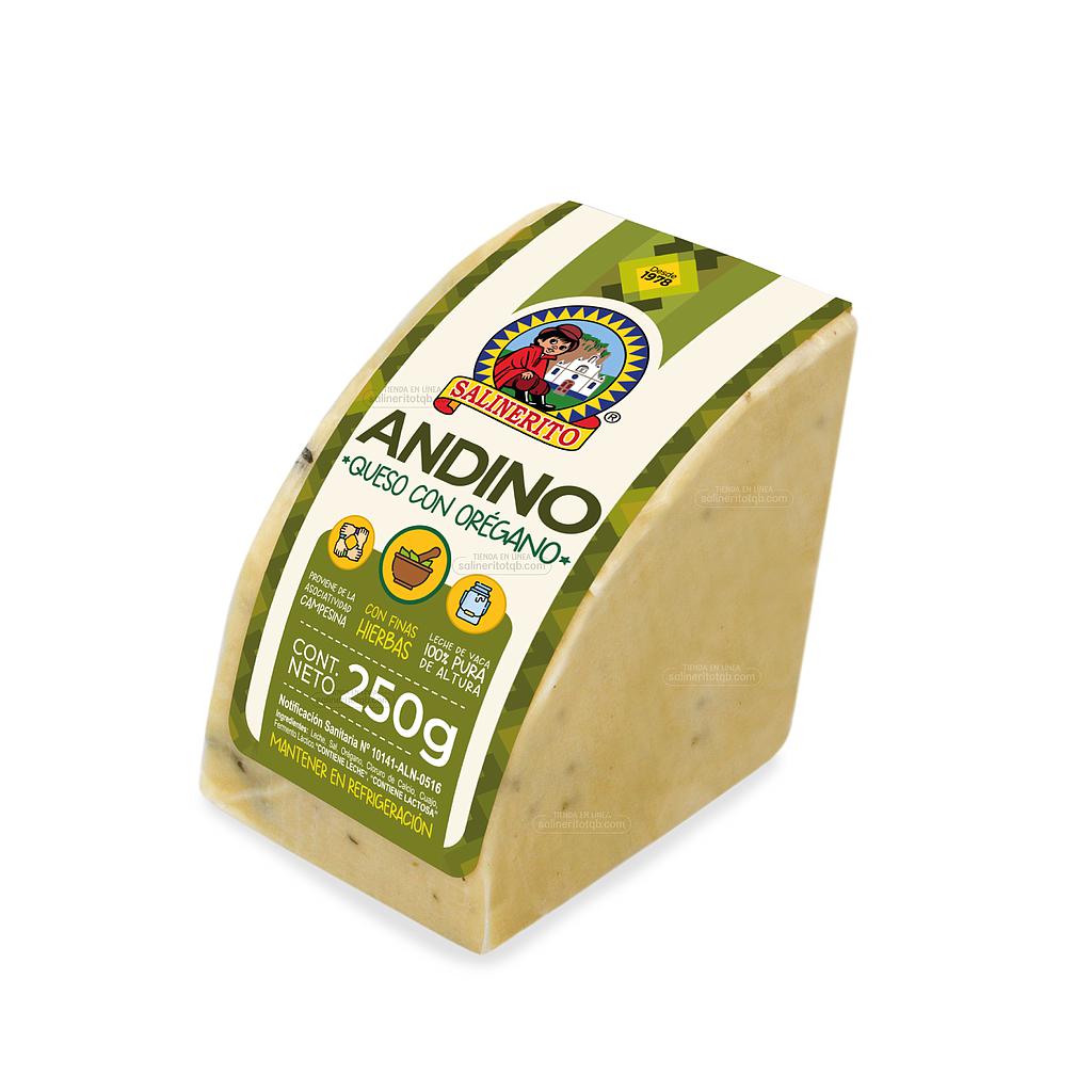 Queso andino fresco oregano Salinerito 250g