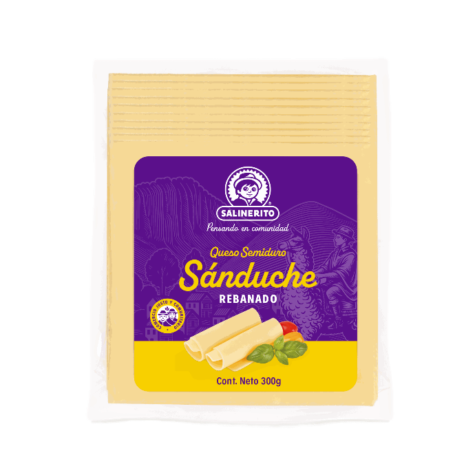 Queso sandwich natural Salinerito 300g