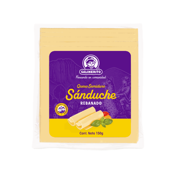 Queso sandwich natural Salinerito 150g