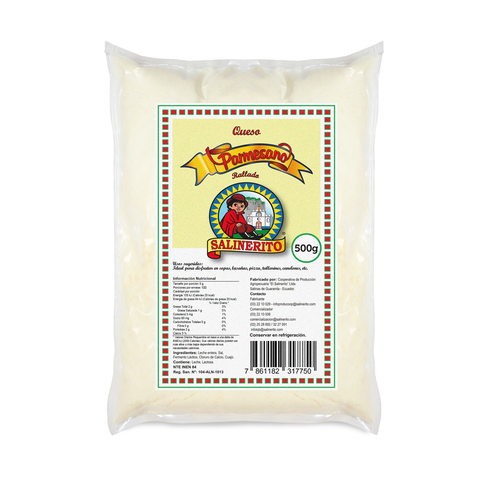 Parmesano rallado Salinerito 500g