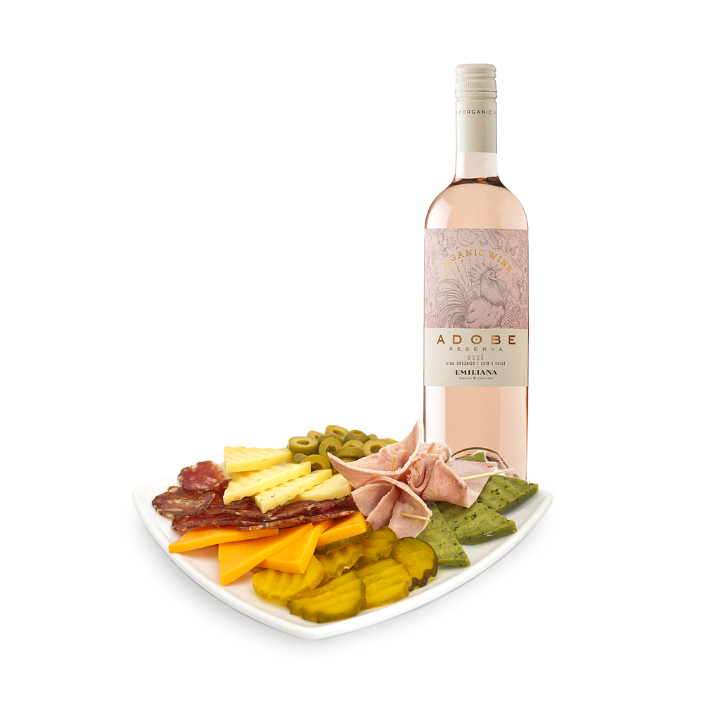 Promo picadita Salinera 2 personas + adobe emiliana rose 750ml