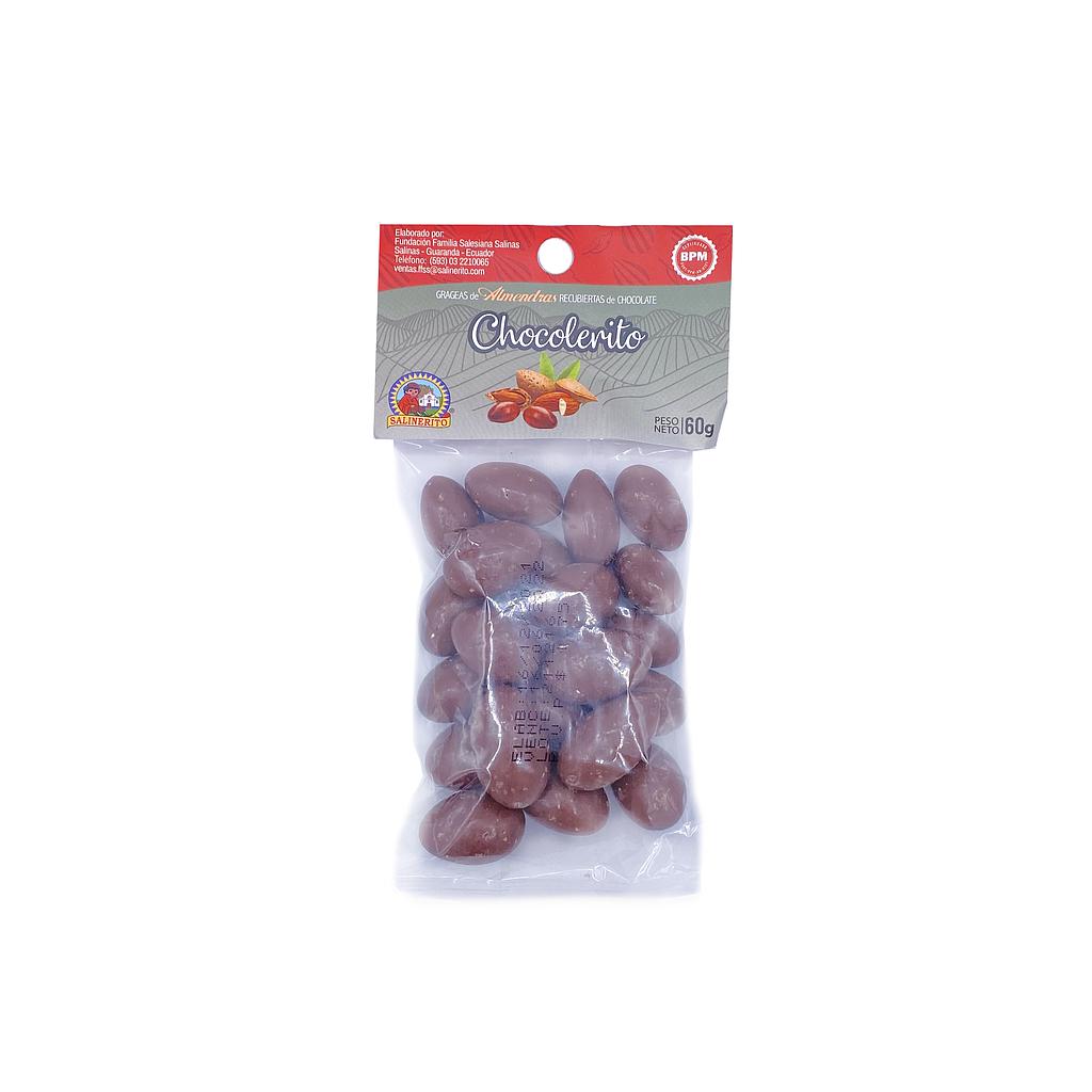 Choco grageas almendras Salinerito 60g