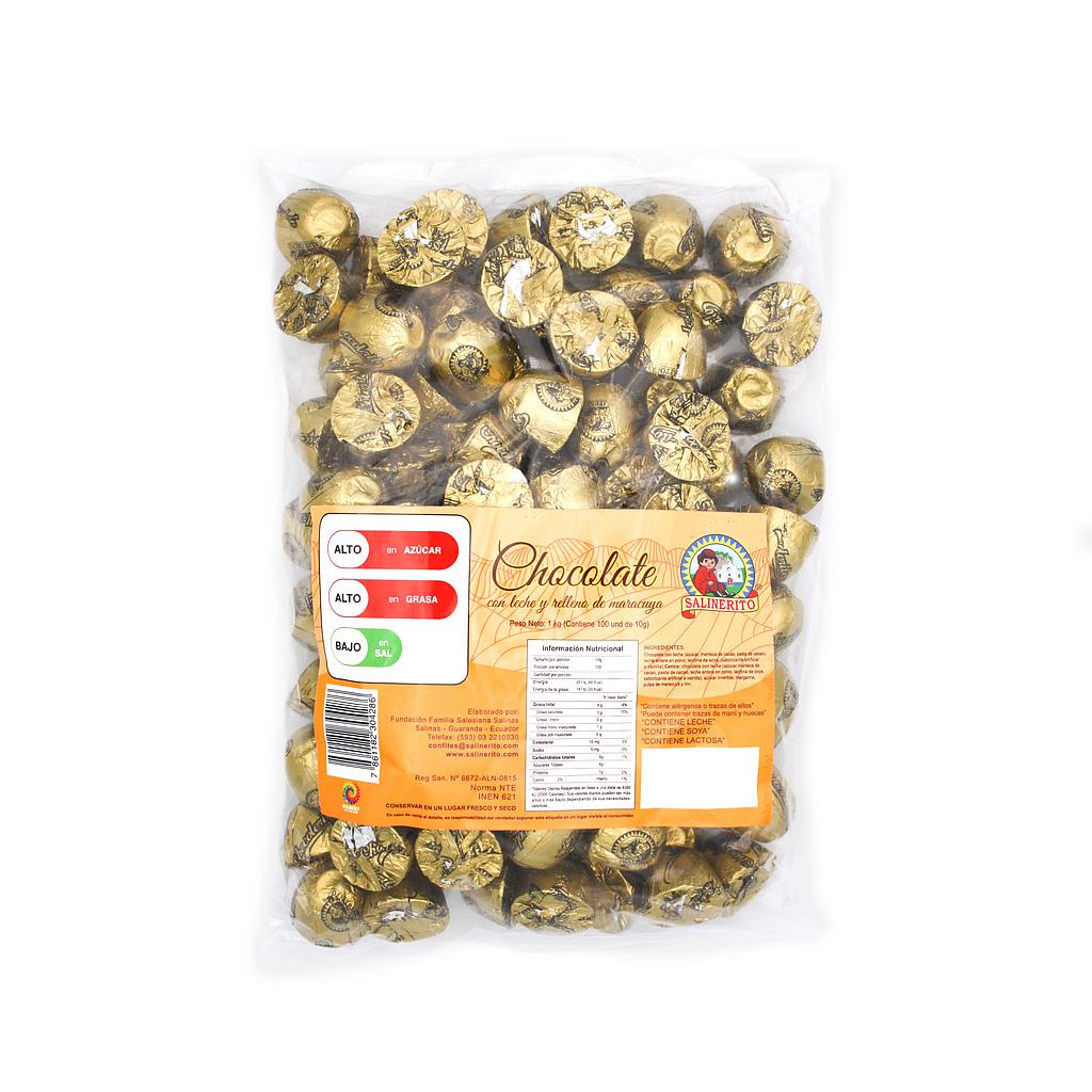 Chocolates rellenos de maracuya - funda 1kg