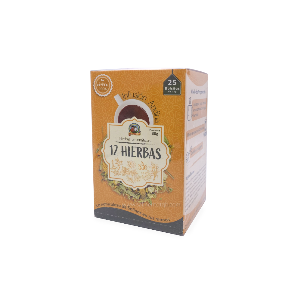 Infusion andina 12 hierbas Salinerito sachet 30g