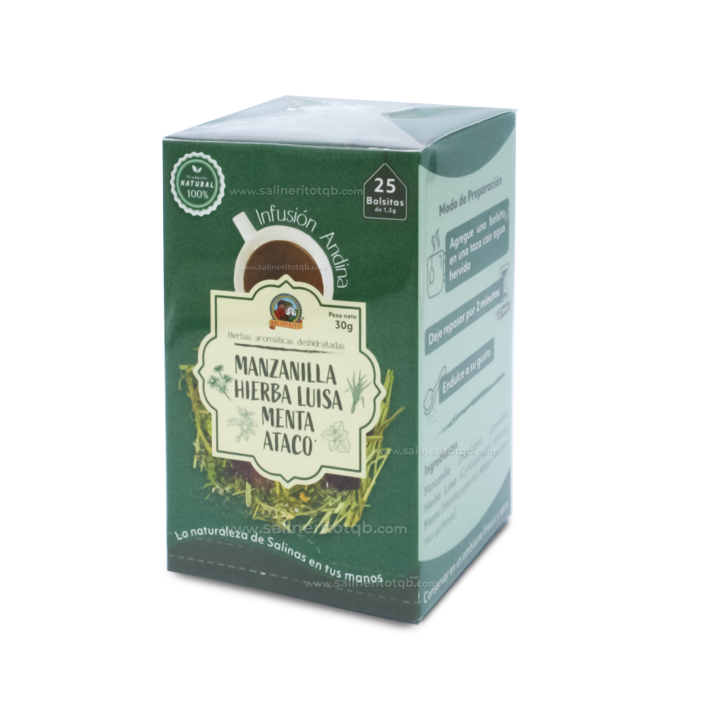 Infusion manzanillas hierba luisa Salinerito sachet 30g