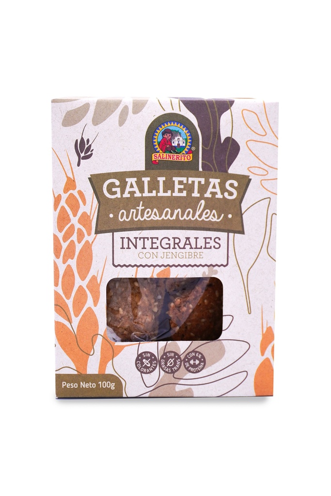 Galleta integral con jengibre Salinerito 100g