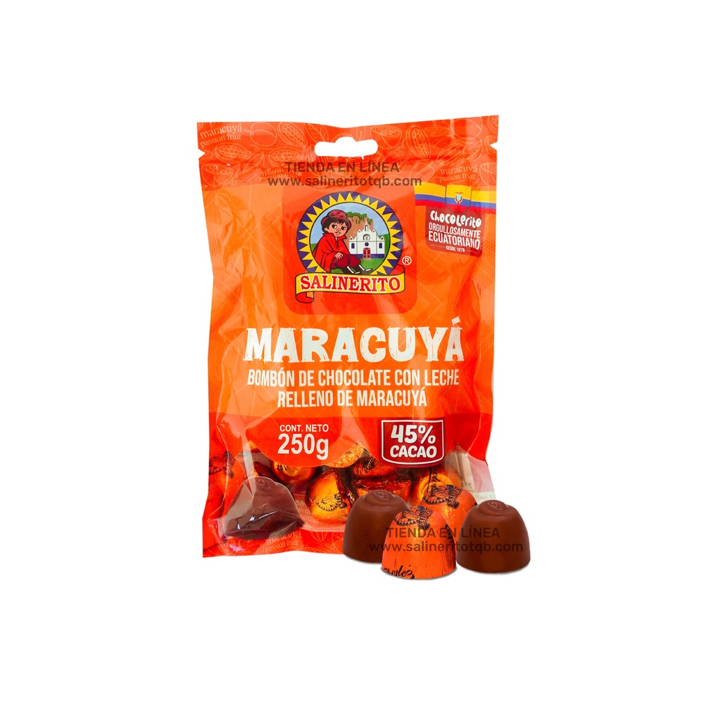 Chocolate de maracuya - funda 250g