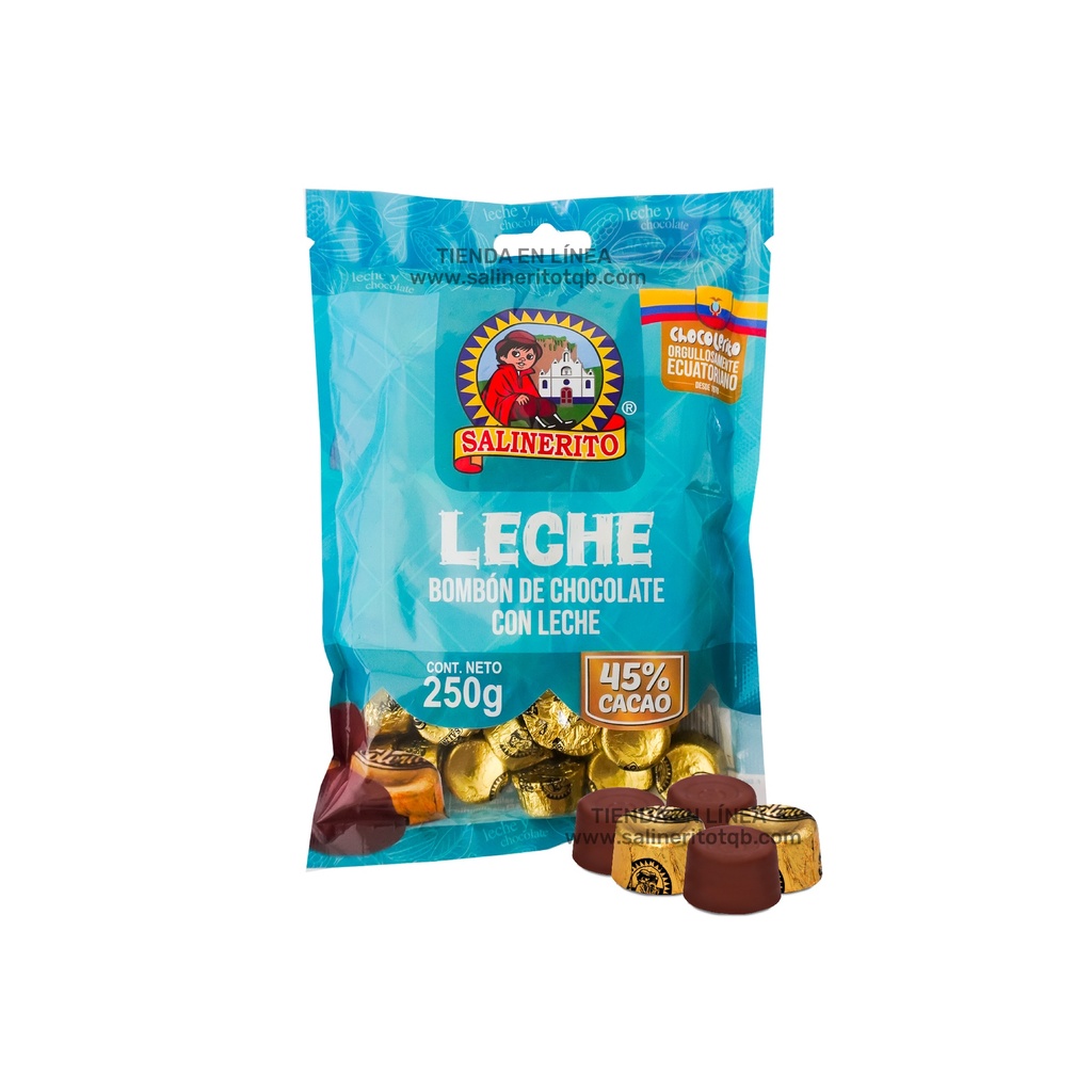 Chocolate leche 5g - funda 250g