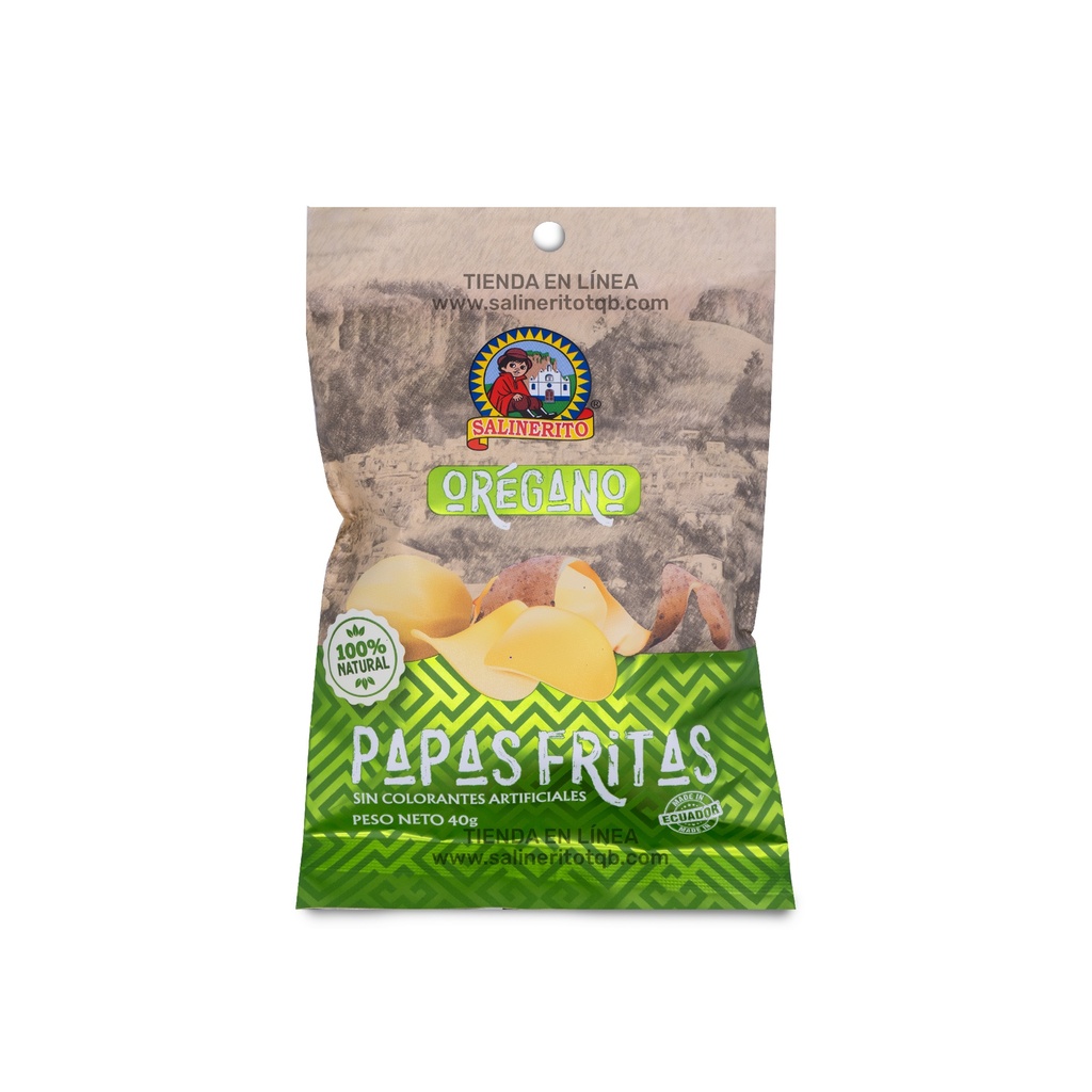 Papas oregano Salinerito 40gr