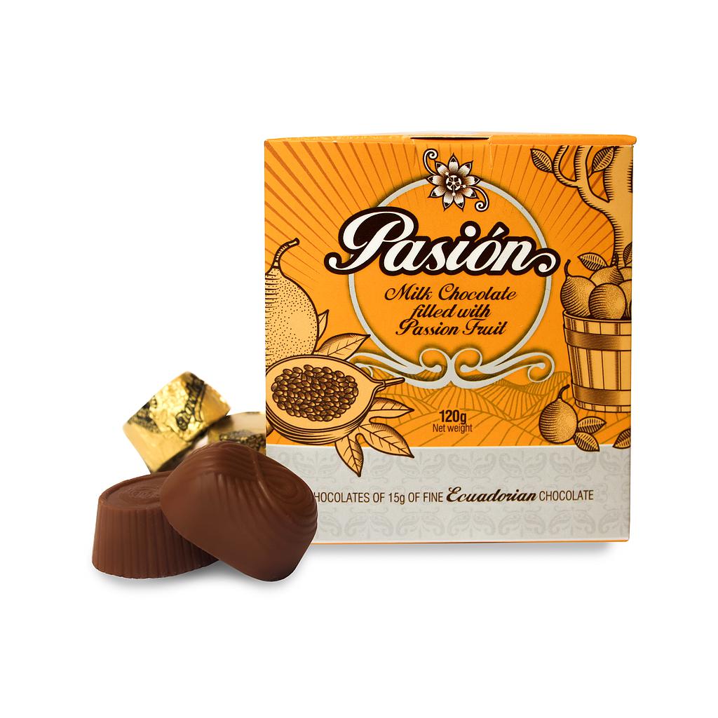 Chocolates rellenos de Maracuya (caja Pasion) Salinerito 120g