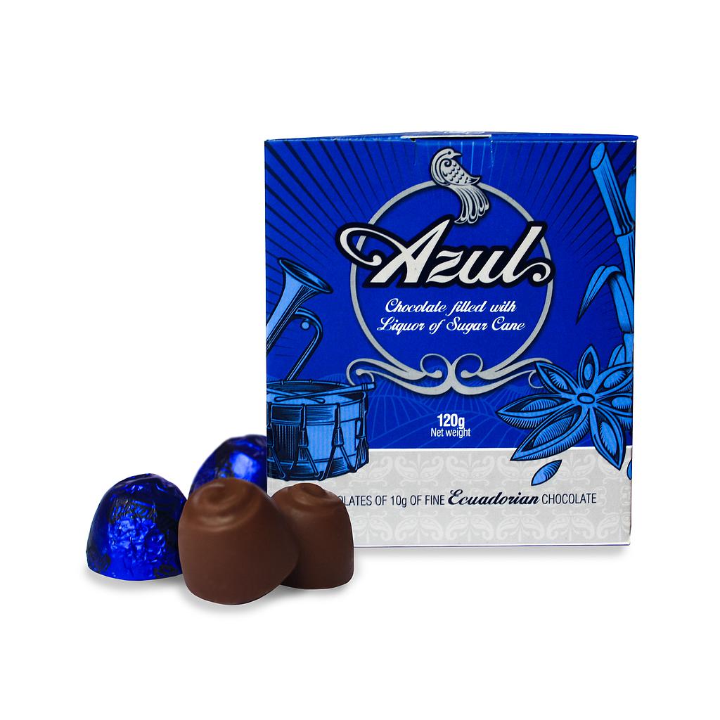 Chocolates rellenos de pajaro azul (caja Azul) Salinerito 120g