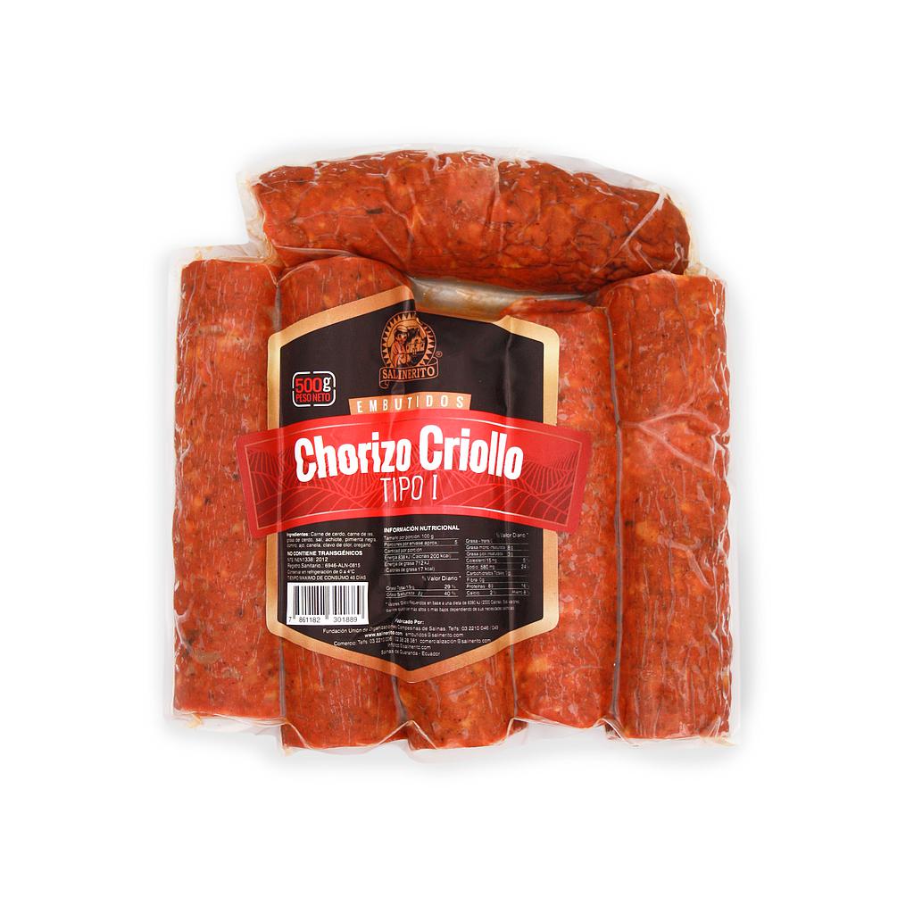 Chorizo criollo Salinerito 500g