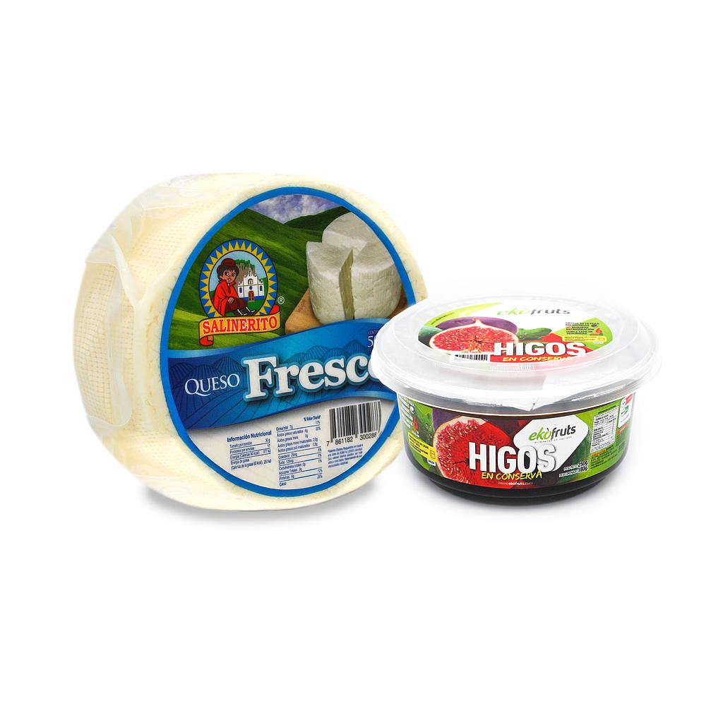 Promo queso fresco 500g mas dulce de higo